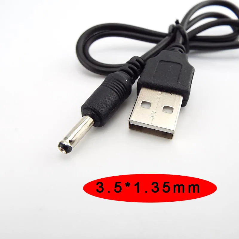 USB to DC 3.5*1.35mm 2.0*0.6mm 2.5*0.7mm 4.0*1.7mm 5.5*2.1mm 5.5*2.5mm Plug Jack DC 5V Power Extension Cable Connector