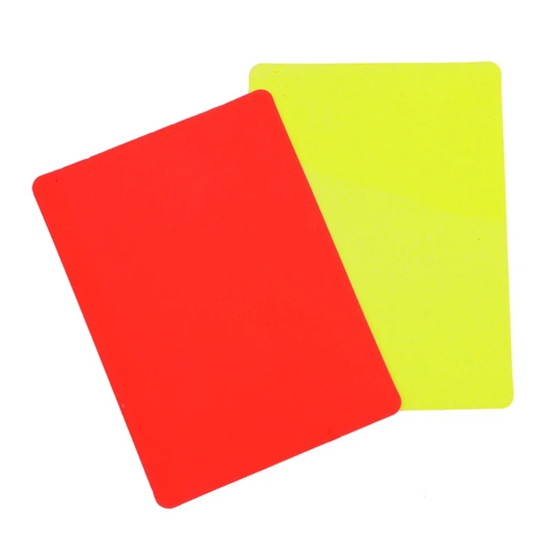 Sports Referee Penalty Cards For Soccer Sport Football Game Referee Card PVC Football Referee Card, Redness Yellow Cards