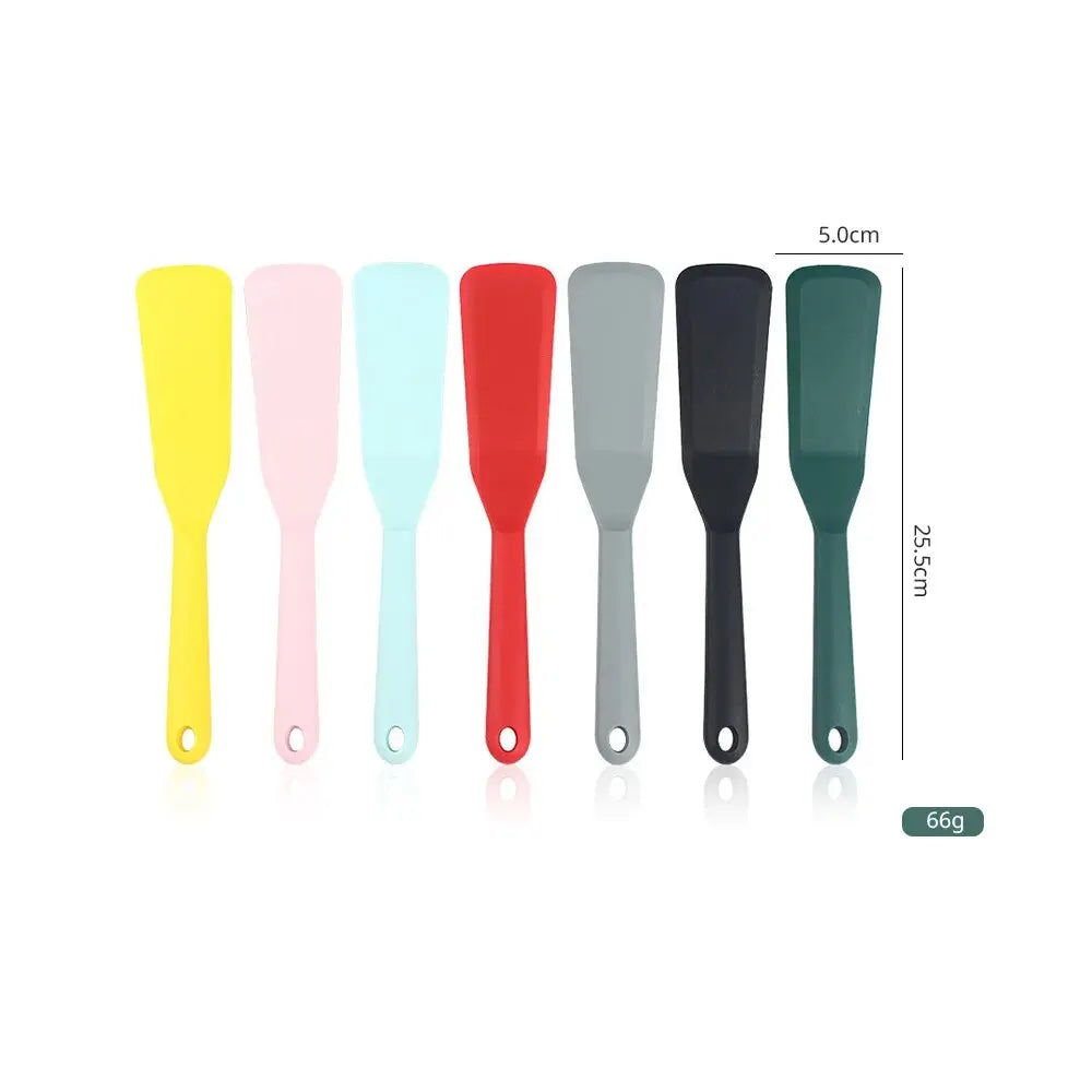 7 Color Silicone Frying Shovel Non-stick Surface Kitchen Pancake Fried Egg Transfer Shovel Steak Shovel Kitchen Baking Tools