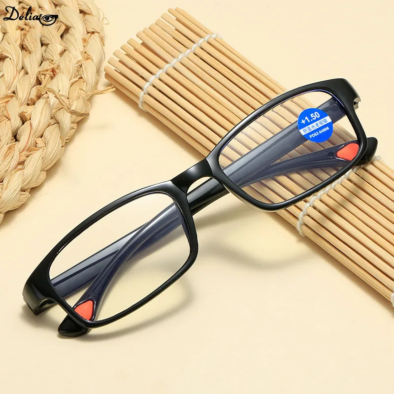 Reading Glasses Men's Anti-Blue Light Reading Glasses TR90 Sports Frame Fashion Anti-radiation Men and Women Reading Glasses