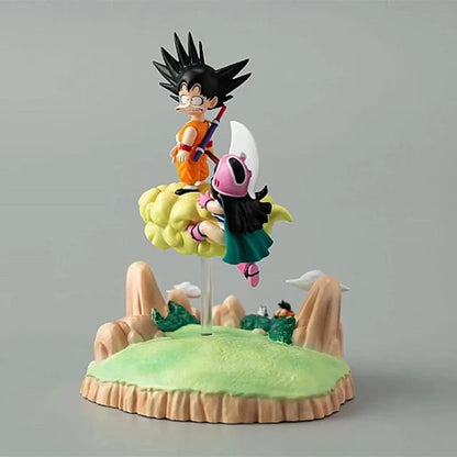 8cm/3.14in Anime Dragon Ball Z Figure Goku & Chichi Figure Statue Collectible Model Toys Gift