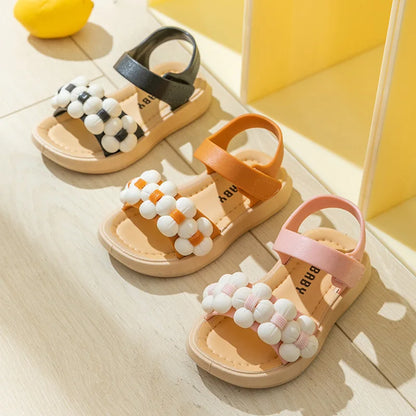 2024 New Children's Slippers Summer Girls and Boys Bathroom Home Anti slip Beach Shoes Soft Soled Baby Sandals