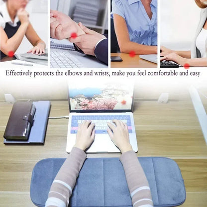 Nworld Ultra Memory Cotton Keyboard Pad Soft Sweat-absorbent Anti-slip Computer Wrist Elbow Mat Gift for Office Table Desktop