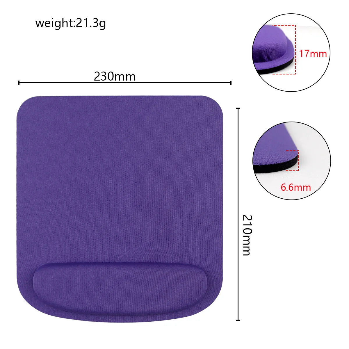 Computer Game Mouse Pad Environmental Eva Ergonomic Mouse Pad Wrist Pad Solid Color Comfortable Mouse Pad For Office PC Laptop