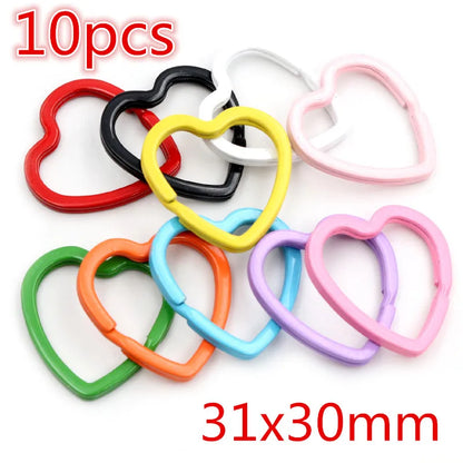 New Fashion Multi-colors Mixed Alloy Open Rings Lobster Clasp Hooks Ball Chains DIY Jewelry Making Findings Supplies