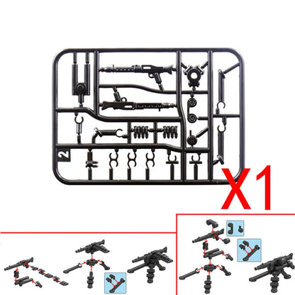 WW2 Military Building Blocks Solider Figures Gifts Weapons Machine Guns Equipments Accessories RPG MK19 Gatling NSV Mortar MOC