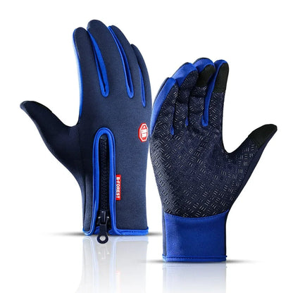 Winter Cycling Gloves Men Gloves Touch Screen Waterproof Windproof Sports Gloves Warm Thermal Fleece Running Ski Cycling Gloves