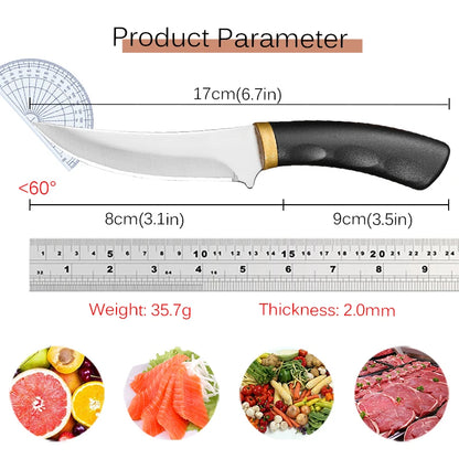 Boning Knife Stainless Steel Sharp Kitchen Knives for Cutting Vegetables and Peeling Fruit Meat Cleaver Beef and Lamb Knives