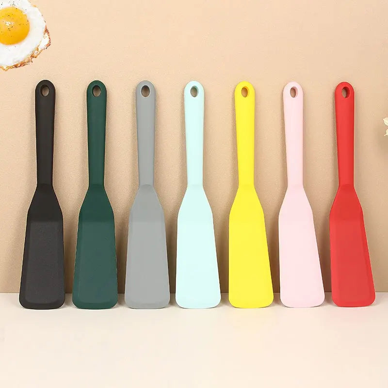 7 Color Silicone Frying Shovel Non-stick Surface Kitchen Pancake Fried Egg Transfer Shovel Steak Shovel Kitchen Baking Tools