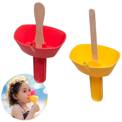 Double Drip Proof Popsicle Holder Anti-flow Ice Cream Bracket Anti-drip Tray Portable Popsicle Protectors Kids Home Necessity