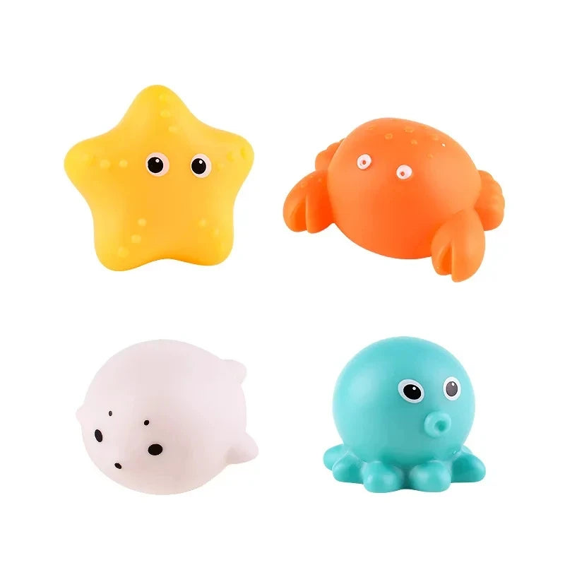 Baby Bath Toys Bathtub LED Light Up Toys Colorful Changing Waterproof Underwater Lights Bath Toys for Boys Girls Birthday Gift