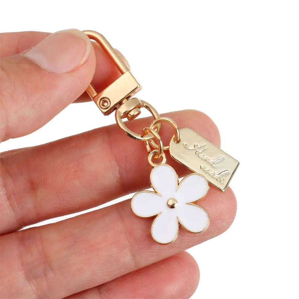 Gift Decoration Women Charm Pendant for Purse Bag Charm Keyring Flower Key Chain Keychains