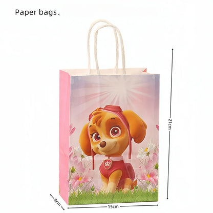 PAW Patrol Paper Gift Bags Birthday Decor dog skye candy Bag Patrol paw Biscuit Package boys Girls Favors Gifts Party Supplies