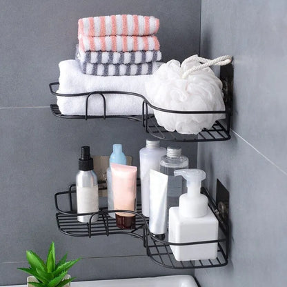 Iron Triangle Rack For Kitchen Bathroom Storage Rack Thickened Love Corner Rack Storage Rack Durable