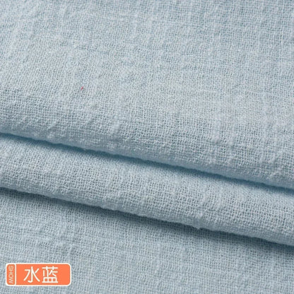 Solid Color Soft Thin Linen Cotton Fabric Organic Material Pure Natural Flax For Sewing DIY Handmade Clothes Patchwork Fabric