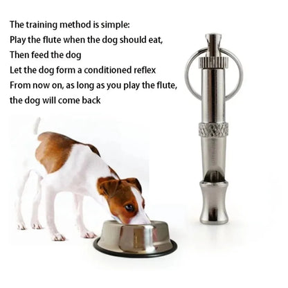 Dog Training Whistle Stop Barking Device Ultrasonic Training Flute Silent Whistle Control Tool Puppy Train Keychain Pet Supplies