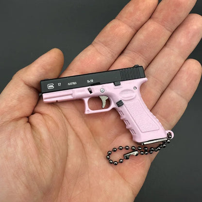 1:3 92f G34 Alloy Pistol Model Portable Keychain Bag Detachable Toy Gun Fidget Toy Fake Gun for Boy Collection Adults Gift