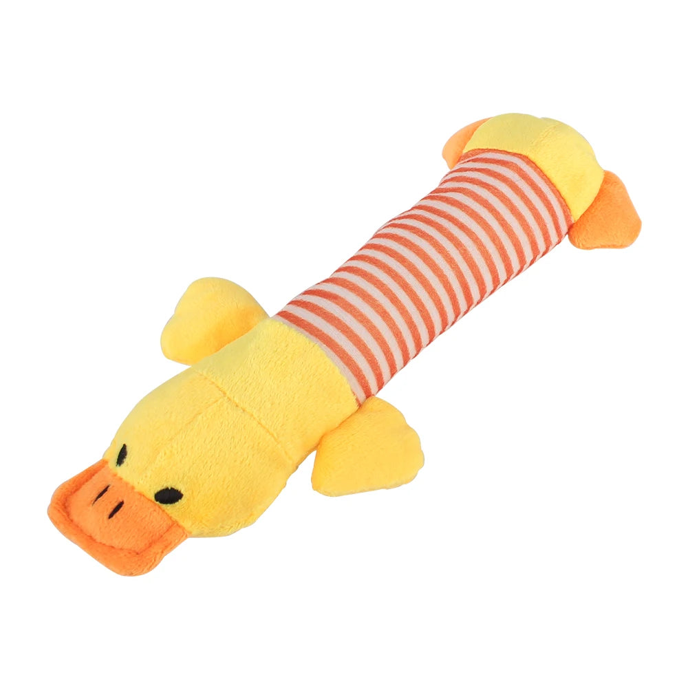 Dog Cat Fleece Toys Elephant Duck Pig  Chicken Legs  Pet Funny Plush Toys Fit for All Pets Popular Squeak Chew Sound Dolls