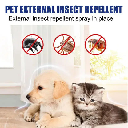 Pet Dog Cat Anti Flea Drops 100ml Insectcide Flea Lice Insect Remover Spray Flea And Tick Concentrate Formula Pet Flea Remover