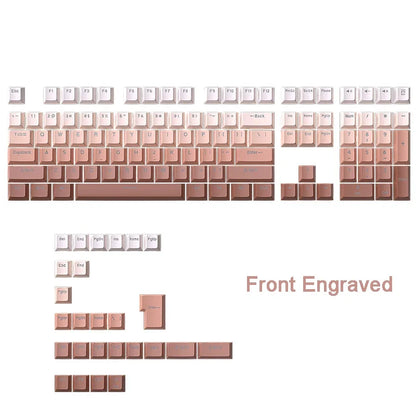 133 keys Side/Front Engraved luminescence PBT Sublimated Double Shot Keycaps OEM Profile for MX Switches Gaming Keyboards DIY