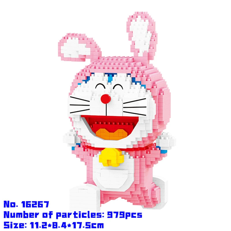 BALODY Doraemon building block Nobita Nobi Dorami model Minamoto Shizuka figure children's toy Christmas birthday gift