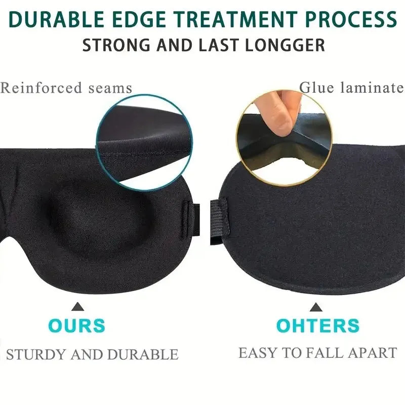 3D Stereoscopic Sleep Eye Mask, Sleep Magic Memory Sponge Black Shading Breathable Eye Protection