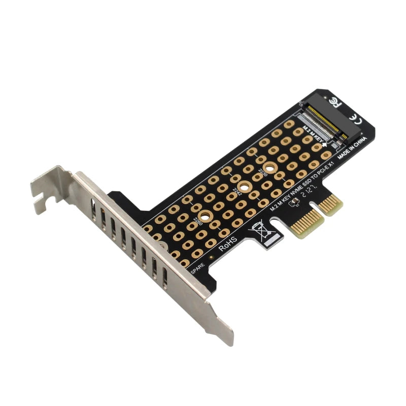 M.2 NVME to PCIe 4.0 Adapter Card 32Gbps M-Key PCIe4.0 X1 X4 X8 X16 Interface with Heat Sink for SSD 2230/2242/2260/2280