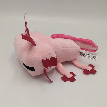 25cm Cute Stand Axolotl Stuffed Animal Plush Toy Pink Axolotl Plushie Pillow Doll Kids Birthday Gift Home Decoration