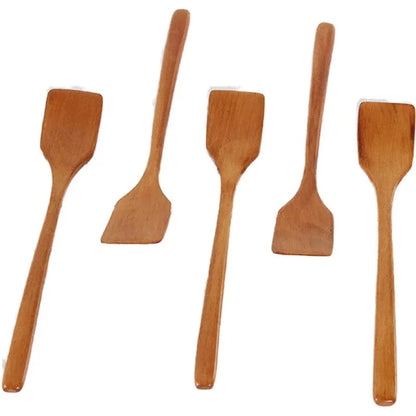 Shovel Cooking Spoon Pan Mini Small Kitchen Wooden Spatula Heat Resistant Rice Spoon Kitchenware Non-Stick Pan Bamboo Shovel