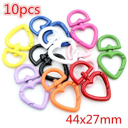 New Fashion Multi-colors Mixed Alloy Open Rings Lobster Clasp Hooks Ball Chains DIY Jewelry Making Findings Supplies