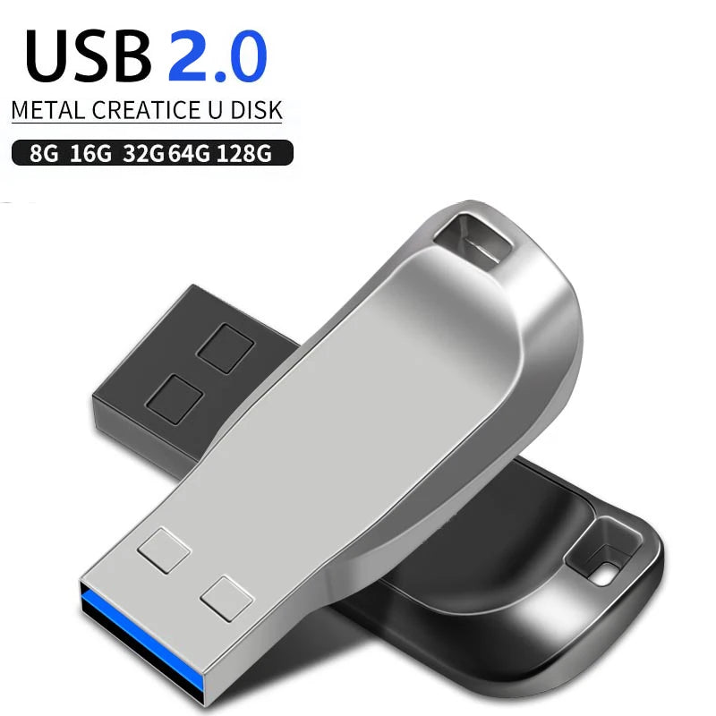 USB Flash Drive 2.0 High Speed Pendrive 128GB 64GB 32GB 16GB 8GB Cle USB 2.0 Flash Pendrive 64GB 128GB Metal 2.0 Stick Pen Drive