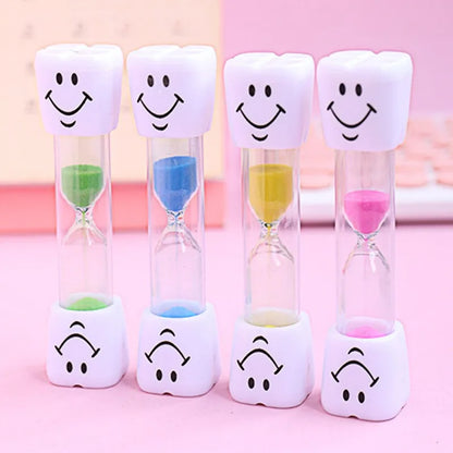 Creative Smiling Face Hourglass Sand Clock for Cooking Brushing Teeth 3 Minutes Sands Timer Sandglass for Children Kids Gift