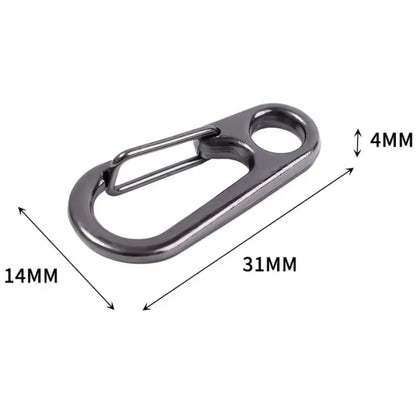 10/20/30pcs Lobster Clasp Buckle Keychian Mini Carabiners Outdoor Camping Hiking Buckles Alloy Spring Snap Hooks Keychains Tool