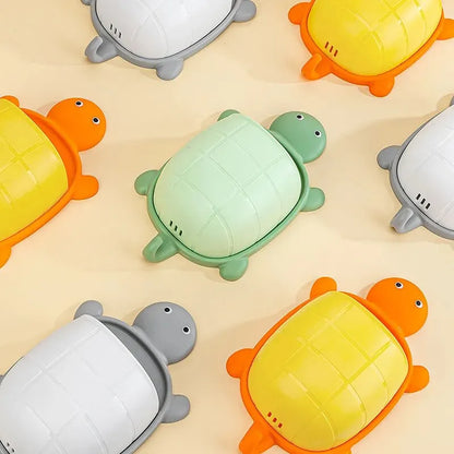 1pc Cute Turtle Design Storage Rack Toothbrush Holder Creative Cartoon Bathroom Storage Organizer Toothbrush Storage Rack