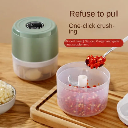 Electric Food Chopper Garlic Crusher Meat Grinder Mini Garlic Press Vegetable Chopper Masher Machine USB Kitchen Gadgets