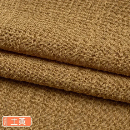 Solid Color Soft Thin Linen Cotton Fabric Organic Material Pure Natural Flax For Sewing DIY Handmade Clothes Patchwork Fabric