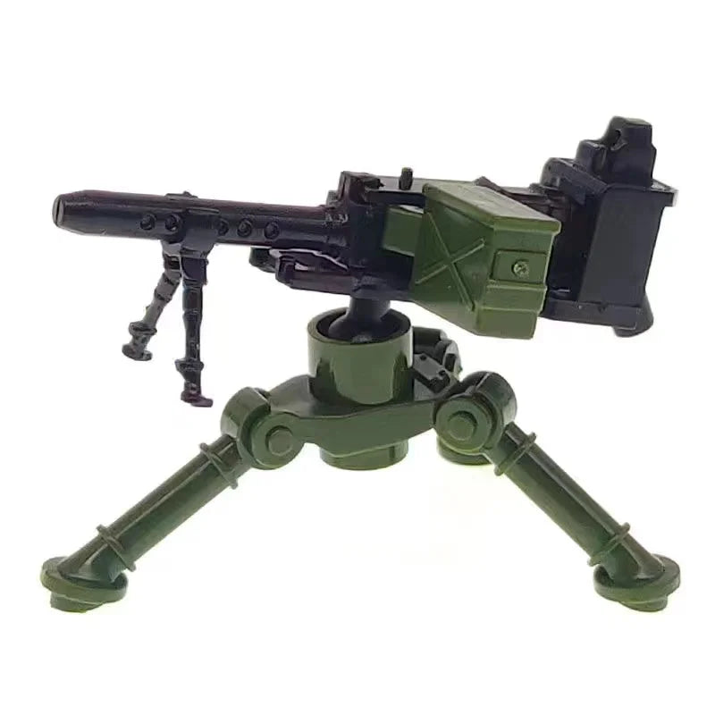 WW2 Military Building Blocks Solider Figures Gifts Weapons Machine Guns Equipments Accessories RPG MK19 Gatling NSV Mortar MOC