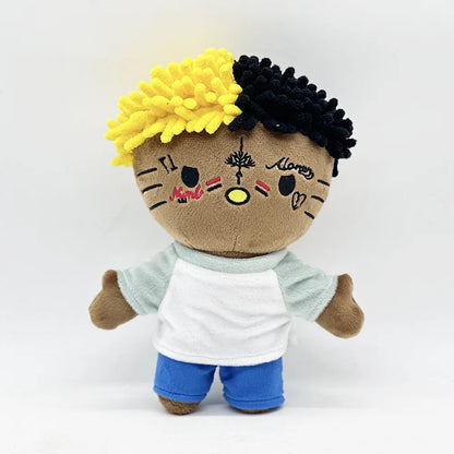 Hello Kitty as Rapper Singer Xxxtentacion Plush Doll Plushies Stuffed Toys Cute Kids Boys Girls Christmas Gifts