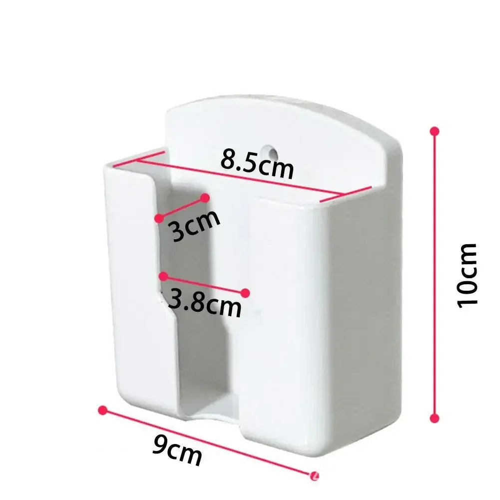 Air Conditioner Remote Control Holder Wall Mounted Box Storage Universal White Punch-free Mobile Phone Holder Storage Box Rack