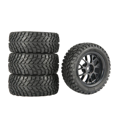 1.9 inch 75mm Off Road Buggy Tires Wheel 12mm Hex Hubs Rubber for 1/14 1/16 1/10 RC Car Wltoys 144001 Scx10 Traxxas Trx-4 Tamiya