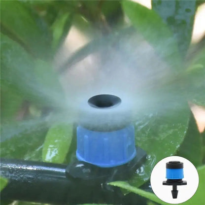 50PCS/100PCS Garden Watering Sprinklers Full-circular Adjustable Fountain Nozzle Adjustable Scattering Spray Mushroom Dripper