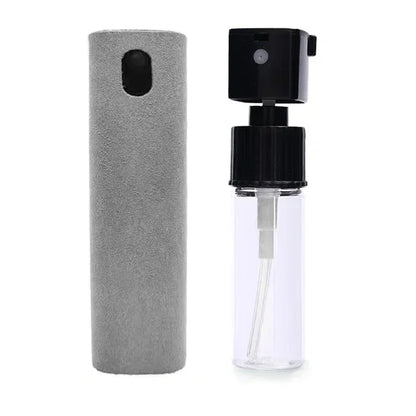 2 in 1 Mini Screen Cleaner Spray Bottle Portable Reusable Mobile Phone Tablet PC Laptop Screen Dust Remover Microfiber Cleaners