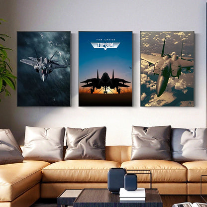 Jet Fighter Photo Just For Army Lovers Modern Painting Posters and Prints Canvas Wall Art Pictures for Home Living Room Cuadros