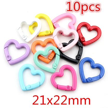 New Fashion Multi-colors Mixed Alloy Open Rings Lobster Clasp Hooks Ball Chains DIY Jewelry Making Findings Supplies