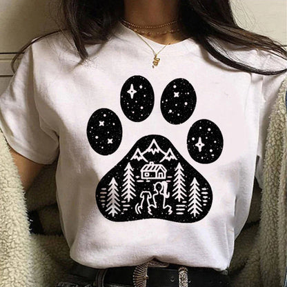 Gothic Tops Women Clothes French Bulldog T Shirt Women Graphic Tee Girl Japanese Clothes Women Clothes Shirts for Women Tops